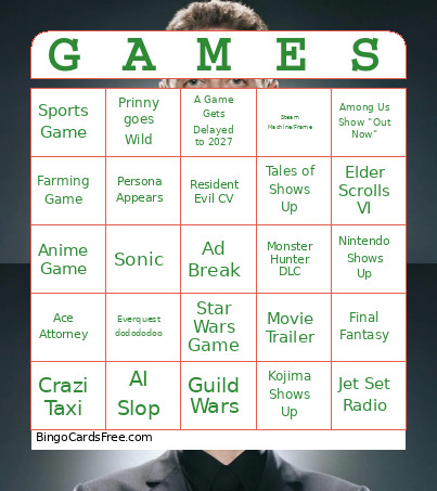 Summer Games Fest 2026 Bingo Card 2