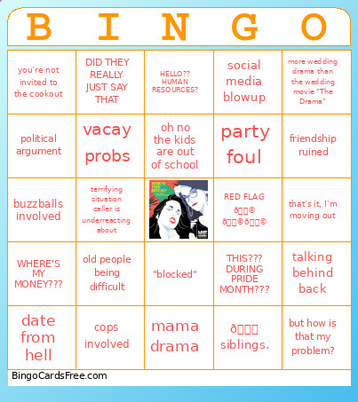Summer WTB? Bingo Card