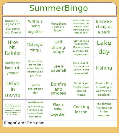 SummerBingo
