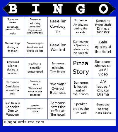 Summit Bingo Card