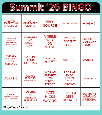 Summit '26 Bingo Card