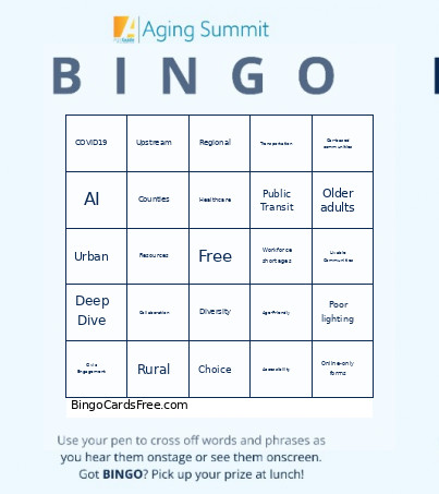 Summit Bingo Card
