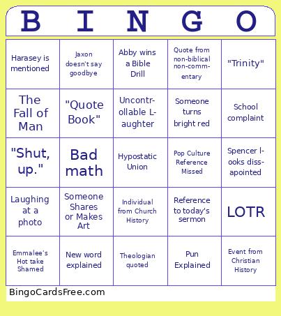 Sunday Night Bingo Cards Free Pdf Printable Game, Title: BINGO