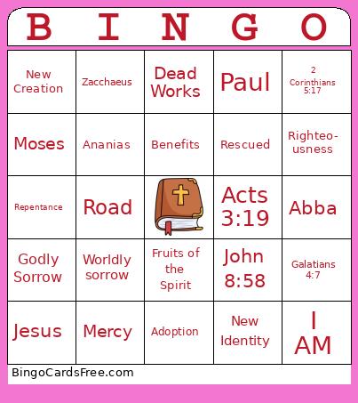 Sunday School Bingo