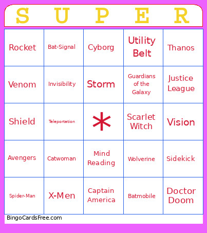 Super Bingo Card