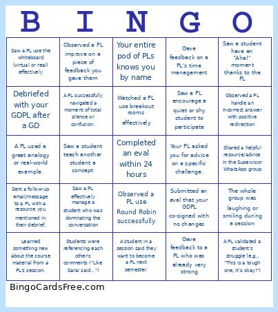 Supervisor BINGO