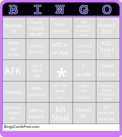 Support bingo Cards Free Pdf Printable Game, Title: BINGO