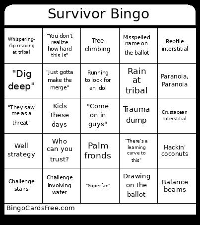 Survivor Bingo