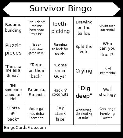 Survivor Bingo