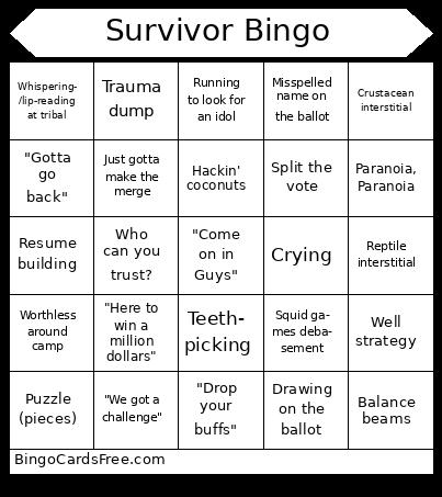Survivor Bingo