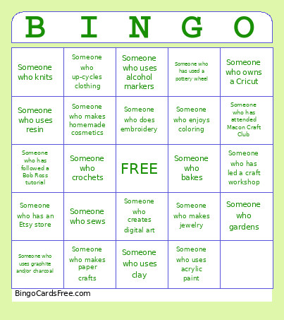 Swap From Scratch Bingo Card