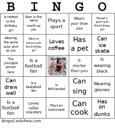 Sweet 16 Bingo