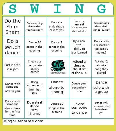 Swingo Bingo Card 2