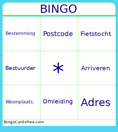 Taallllll Bingo Card