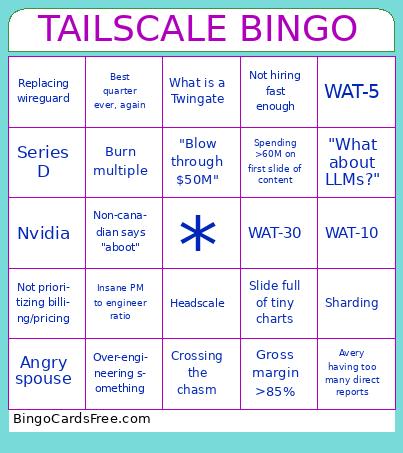 TAILSCALE BINGO