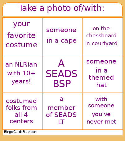 Take A Photo Of/with: Bingo Card