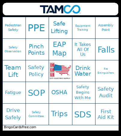 TAMCO Bingo Card