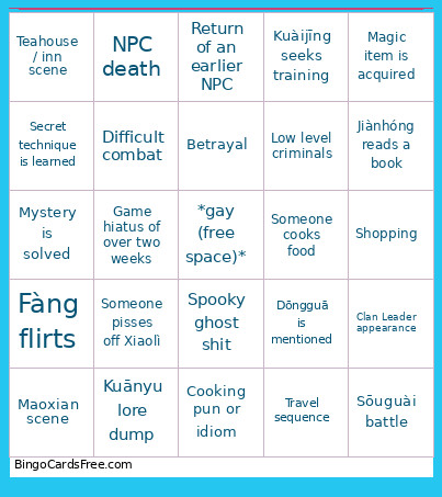 Taste Of Heaven Bingo Card