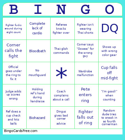 TBA Bingo Card