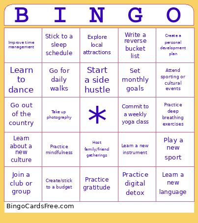 Team Brent Post Holiday Gathering Bingo Card