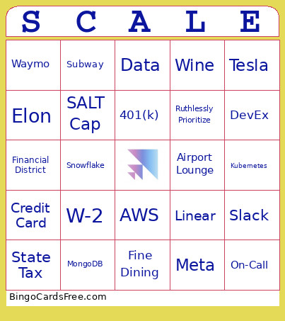 Team Building Bingo Card 2