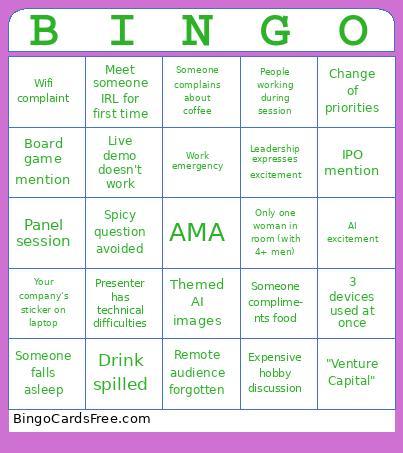 Tech Onsite Bingo