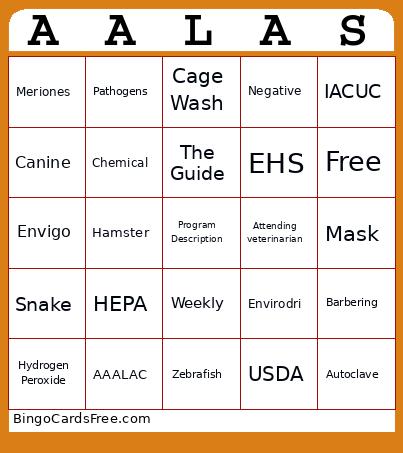 Tech Week 2025 Bingo Cards Free Pdf Printable Game, Title: AALAS