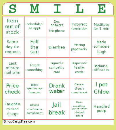 Tech Week Bingo Card