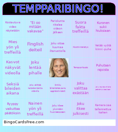 TEMPPARI! Bingo Card