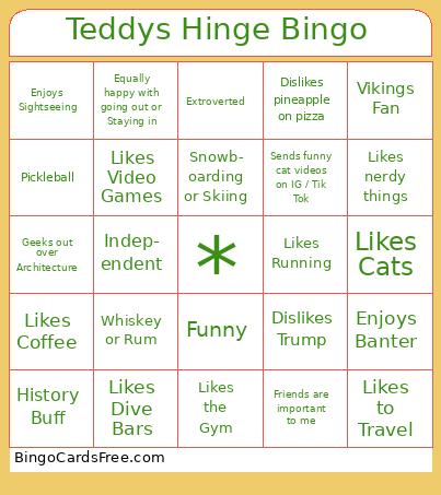 Tenndy’s Hinge Bingo