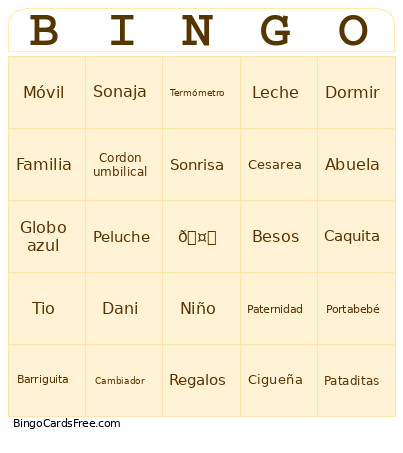 Test. Bingo Card