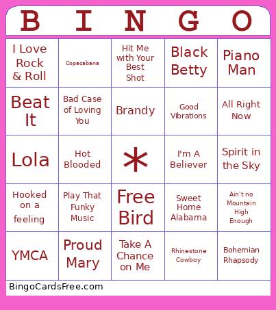 TEST 90 Bingo Card