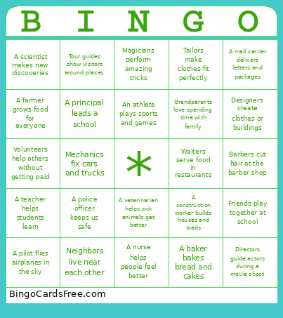 Test Bingo Card