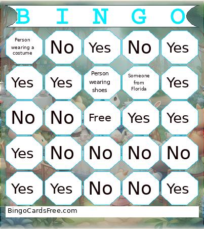 Test Card 123 Bingo