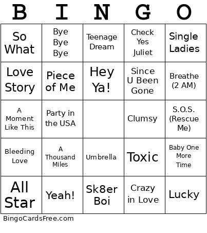 Test one Bingo