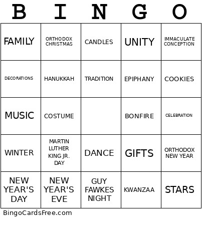 Test Test Test Test Test Bingo Card