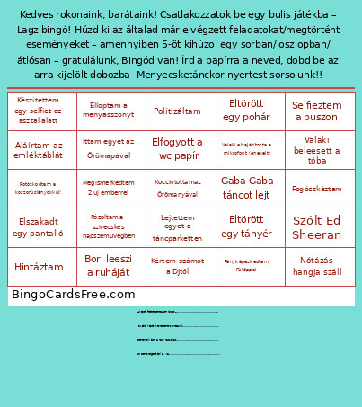 Test12 Bingo Card