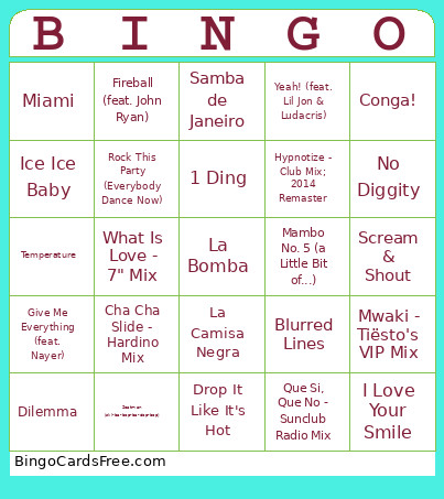 Test2 Bingo Card