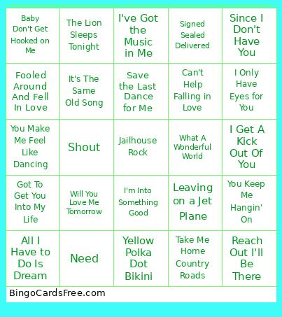 Test5 Bingo Card