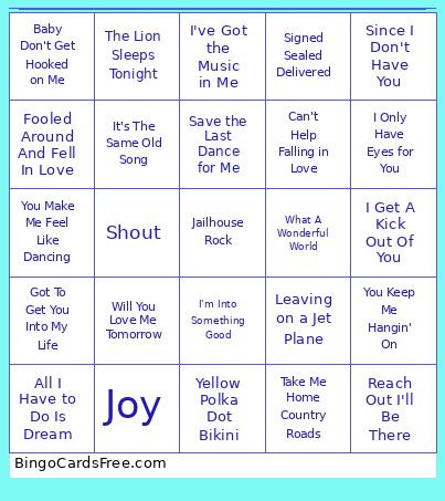 Tester1 Bingo Card