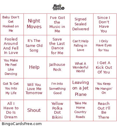 Tester2 Bingo Card