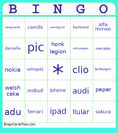 Testifthisisgoodornot Bingo Card