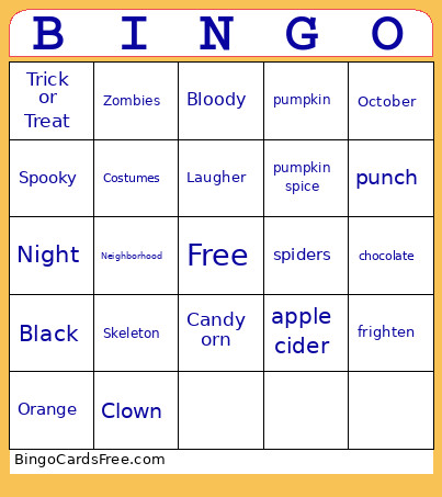 Testing Bingo Card