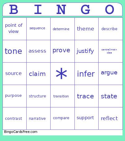 TESTING Bingo Card