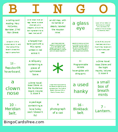 Testing Template Bingo Card