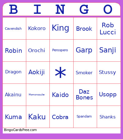 Tests Bingo Card