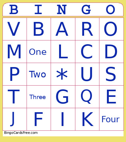 Testy Bingo Card