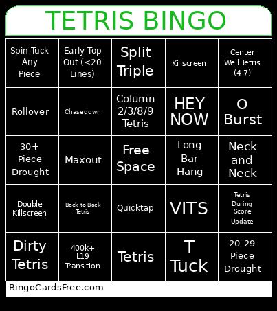 TETRIS BINGO