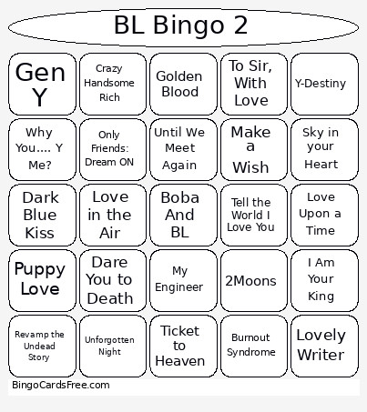 Thai Bl 2 Bingo Card