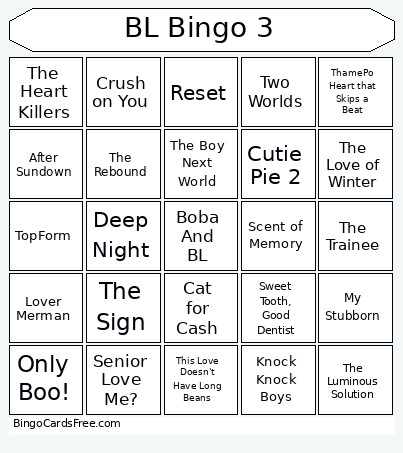 Thai BL 3 Bingo Card